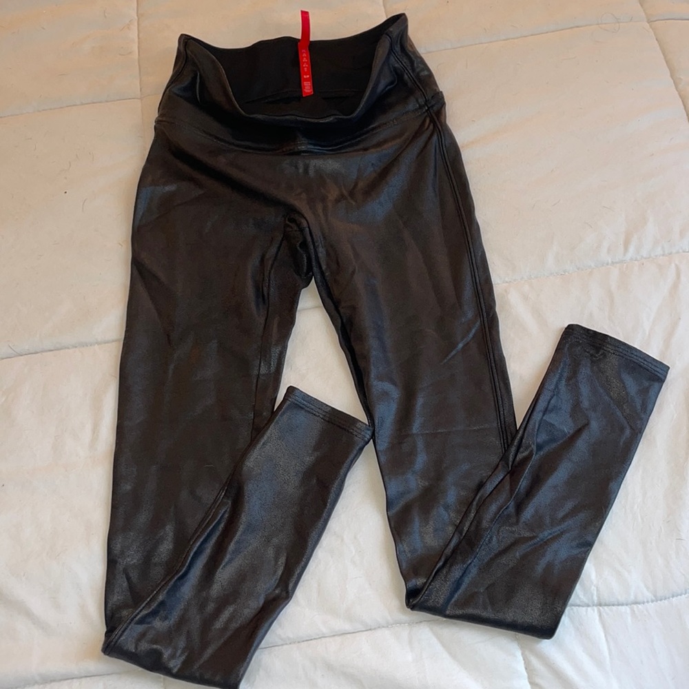 Spanx Petite leather look legging